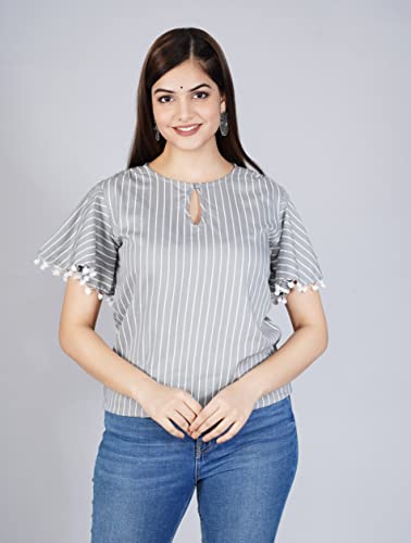 Image of ANJAYA Women's Printed Rayon Top Dress