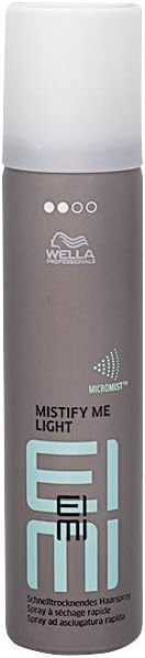 Wella EIMI Mistify Me Light – sneldrogende haarspray – lichte fixing spray voor onmiddellijke grip – styling-spray voor 24 uur betrouwbare grip met natuurlijke beweging – 1 x 75 ml