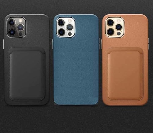 Étui cuir complet iPhone 12 Pro antichoc avec protection caméra bleu - 4