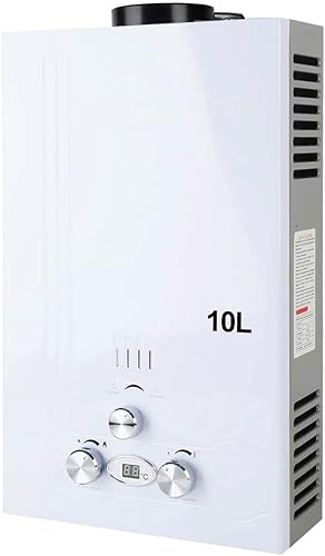 10L Gas de propano calentador de agua sin tanque LPG al aire libre 20KW 2,6 GPM Digital Display
