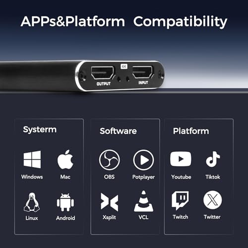 USB Capture Card for Live Streaming