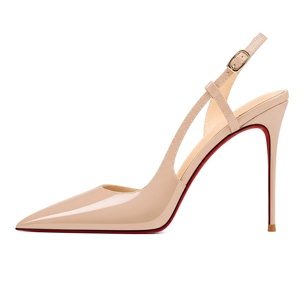 LVJMJ dwukolorowe obcasy typu slingback dla kobiet szpilki na imprezę