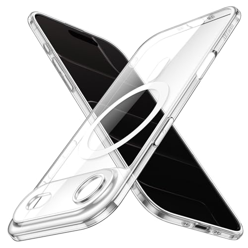 Image of JETech Magnetic Slim Case for iPhone Air Compatible with MagSafe, Camera Lens Full Protection, Ultra-Thin Lightweight Clear Minimalist Protective Phone Cover, 6.5-Inch Display (Clear)
