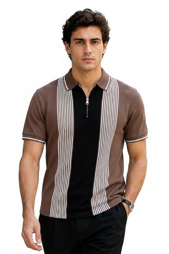Image of GODFREY Half Cotton Polo T Shirt for Man with Pocket - Regular Fit Mens Collar Tshirt