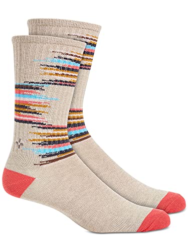 Sun + Stone Mens Beige Casual Crew Socks 7-12