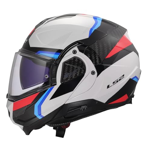 Image of LS2 Helmets Advant II Modular Motorcycle Helmet W /SunShield (Gloss Jeans Gray - X-Small)