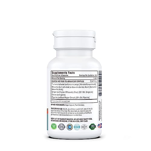 KAPPA NUTRITION Curcu No Pain Rx (90 Capsules) Supports Joints, Muscles. - Image 3