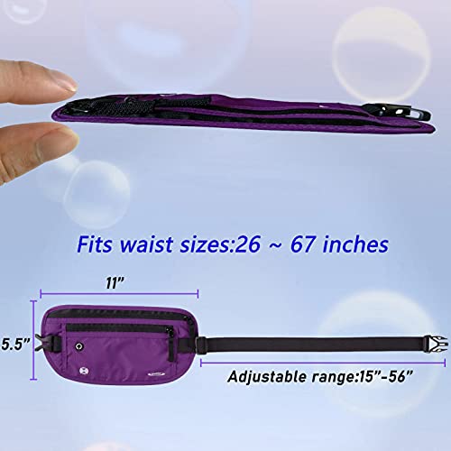Image of Goothdurs Fanny Pack for Women Men Fashion Waist Bag Waterproof Hip Bum Bag with Adjustable Belt for Running Travel Hiking Cycling Money
