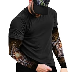 ShopINess Totenkopf Armwärmer für Herren