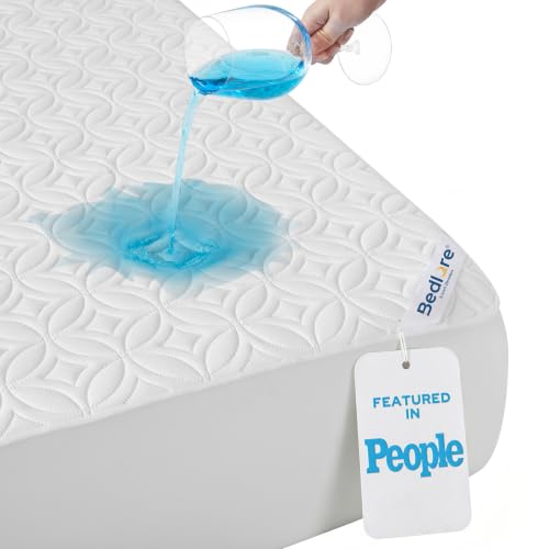 Image of BEDLORE Waterproof Mattress Protector, Full XL Size Mattress Pad
