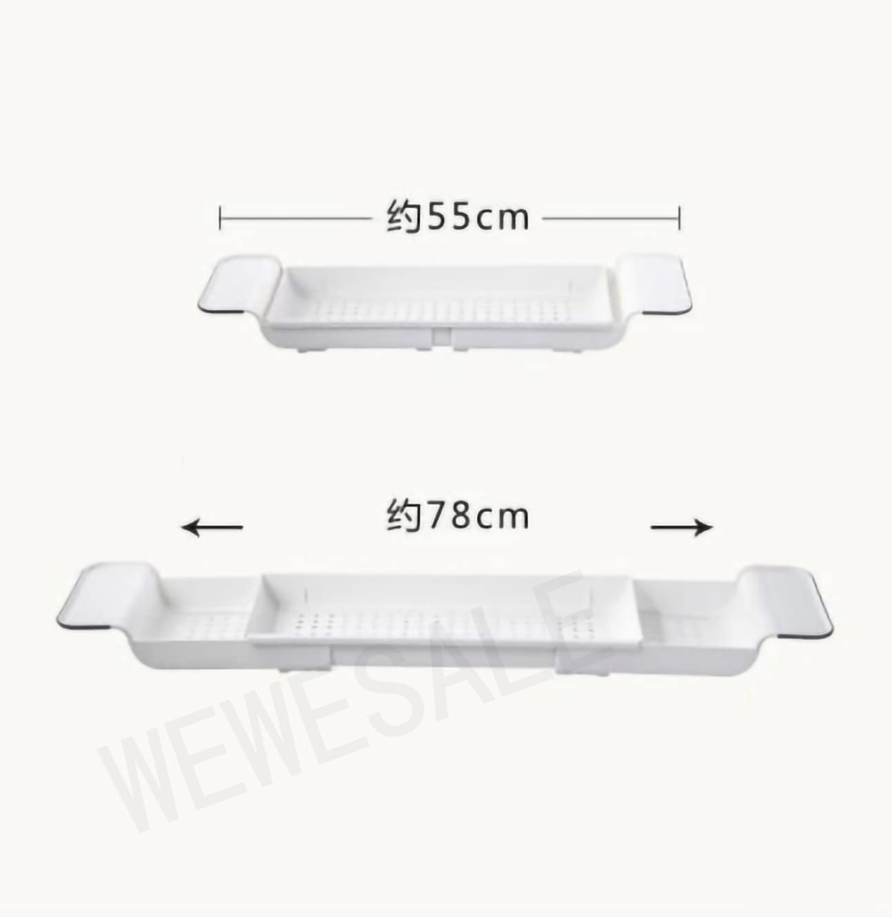 Amazon｜wewesale バスタブトレー バスタブラック 浴室用ラック バス