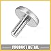 REPAIROCK Car Bumper Fender Washer Bolt M6x20mm Engine Bay Dress Up Kit Stainless Steel Silver Tone (Set of 25) Auto Replacement Parts