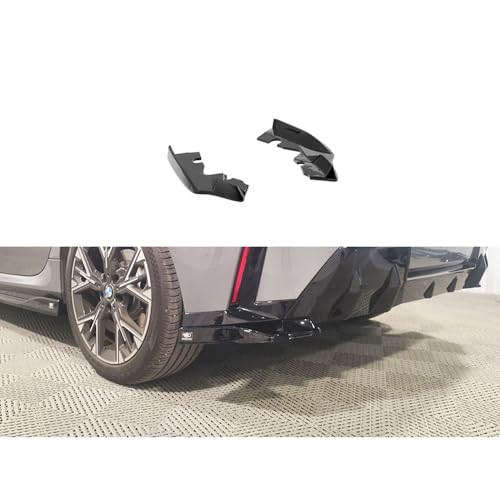 Faldones traseros para BMW F70 M-Sport 2024 de esquinas con acabado negro brillante premium