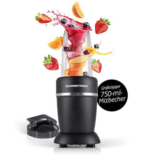 GOURMETmaxx Mixer & Smoothie Maker 4-tlg. | Standmixer elektrisch...