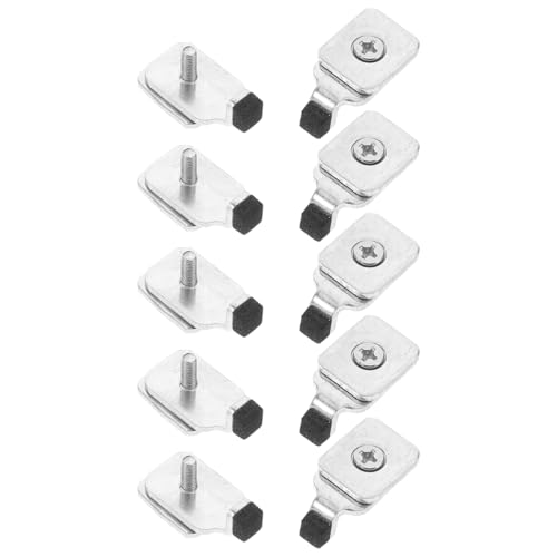 Luxshiny Curtain Track End Plug 10pcs Iron Curtain Rail Stop Universal Fit for Window Tracks