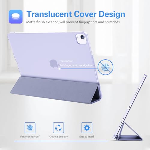 Image of ProCase Smart Case for iPad Pro 12.9 2022 /2021 /2020 /2018, Slim Stand Hard Back Shell Smart Cover for iPad Pro 12.9 inch 6th Gen /5th Gen /4th Gen /3rd Gen -Purple