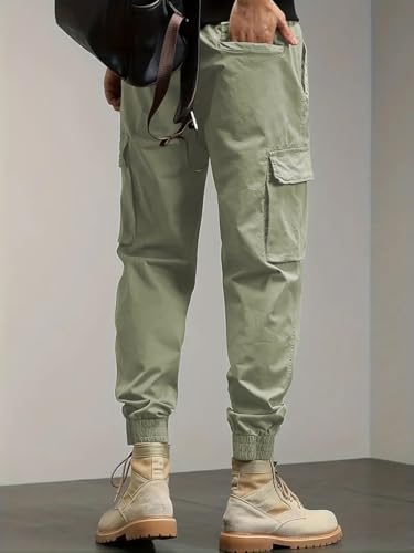 Image of TagasMen's Tapered Jogger Cargo Pant || Trousers Casual Pant || Cargo Pant || Jeans Pant || Track Pant for Man ||(MC-13)