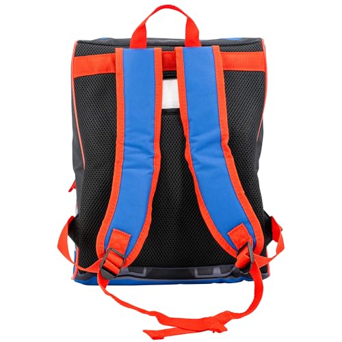 Image of AI ACCESSORY INNOVATIONS Hot Wheels Blue Sneddon #25 Twinduction Race Car Shaped 14 inch Mini Backpack, Kids School Bag, Blue