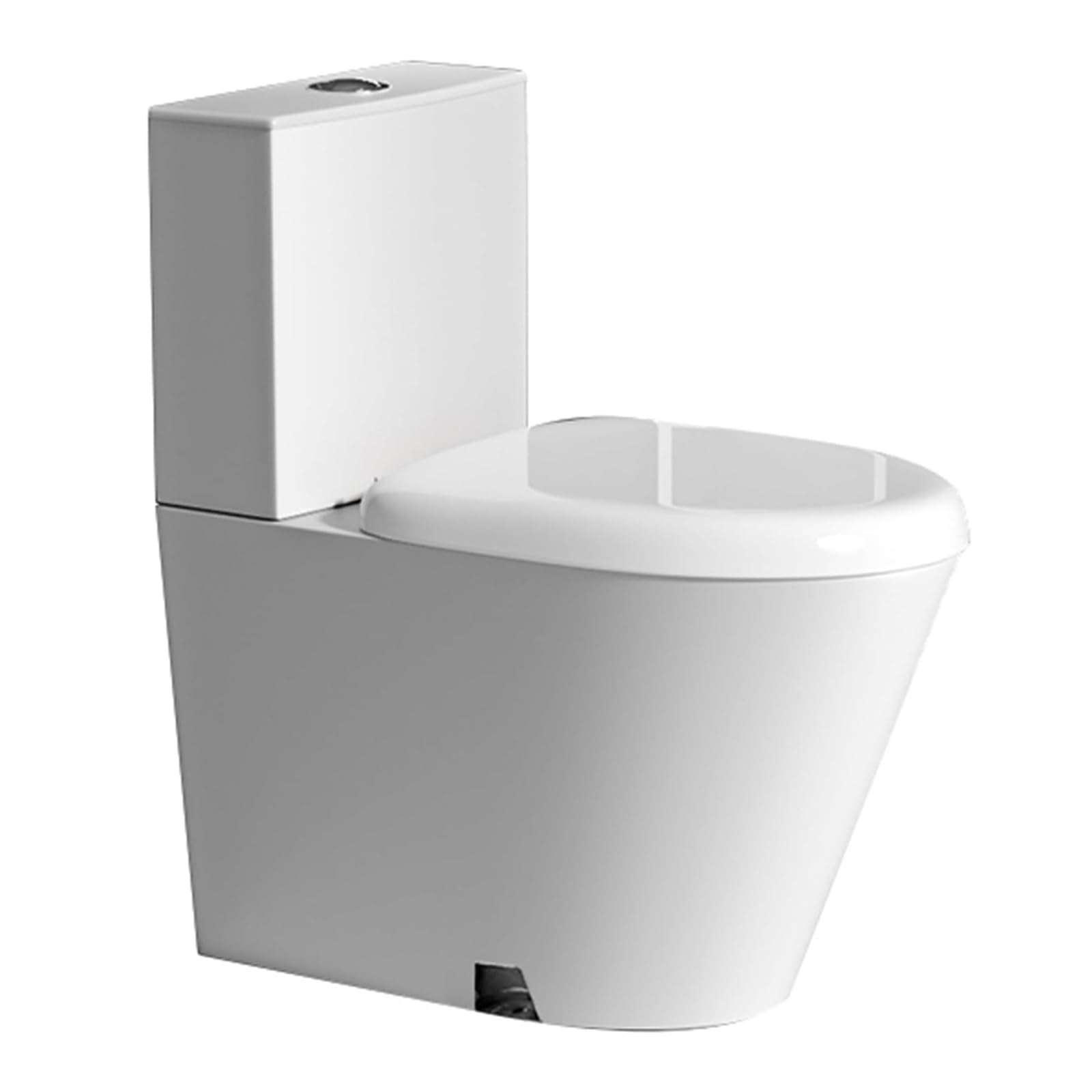 Wysokowydajny jednoczęściowy bidet ze stali nierdzewnej 304 z amortyzowanym zamknięciem, podwójny odpływ 3/6L, kompaktowy, ekonomiczny komercyjny jakość, z odpływem gruntu