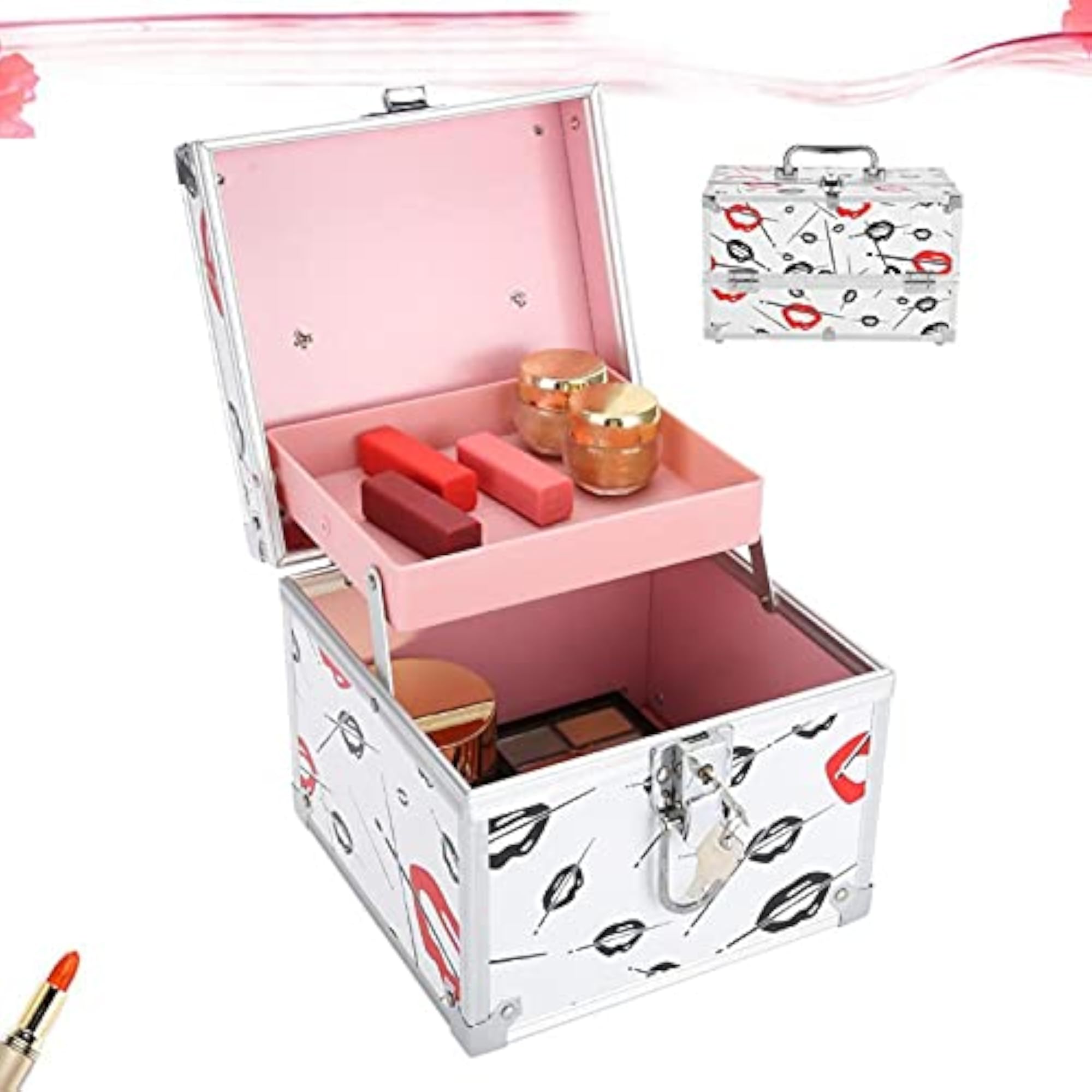 Cosmetic Storage Case, Durable Makeup Box for Professionals