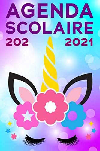 Télécharger Agenda scolaire 2020 2021: agenda journalier licorne pour fille - de septembre 2020 à Juillet 2021 Livre PDF Gratuit