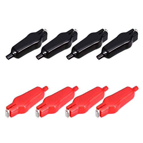 Ultechnovo 16Pcs And Clips Cable Safety Multimeter Red Electric Banana Automotive Crocodile Power Device Cover Insulation Charging Battery Electrical Clamp Car Metal Leads Automotive Connectors #TOP1