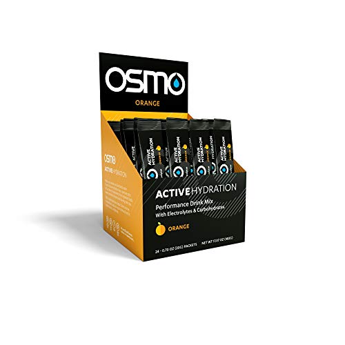 OSMO Nutrition - Active Hydration - During-Exercise Hydration Powdered Drink Mix - Fastest Way to Rehydrate - Improves Power Output & Endurance - Orange - 24 Single Servings OSMO Nutrition - Active Hydration - During-Exercise Hydration Powdered Drink Mix - Fastest Way to Rehydrate - Improves Power Output & Endurance - Orange - 24 Single Servings