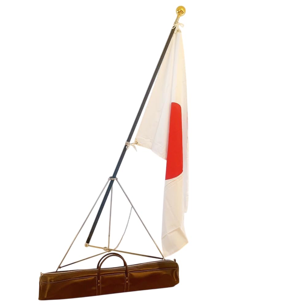 Amazon.co.jp: 日本国旗プレミアムセット 日本製 室内掲揚用（日本国旗