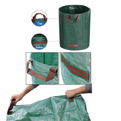 zalati Garden Waste Bags Reusable Garden Sacks Water-resistant with Handles for Collecting Garden Waste Plant waste grass and Leaves - Image 4