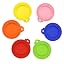 red, yellow, orange, blue, turquoise, pink