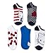 Hello Kitty Ladies and Juniors Navy 5 pk no show socks