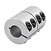 uxcell 12.7mm to 15mm Shaft Coupling 45mm Length 32mm Diameter Coupler Aluminum Alloy Joint Motor for 3D Printer CNC Machine DIY Encoder