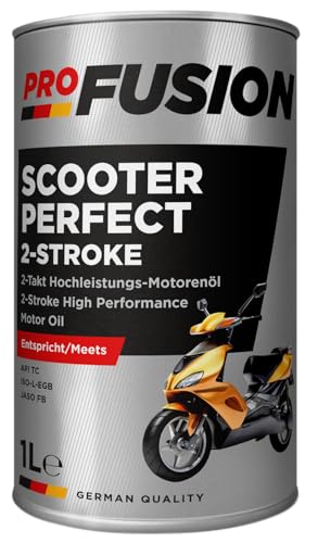 ProFusion Aceite Motor Moto 2 Tiempos – Aceite Mineral para Motores de Gasolina – Lubricación Limpia y Eficiente – Menor Consumo y Alta Protección – API TC, ISO-L-EGB, JASO FB 1L