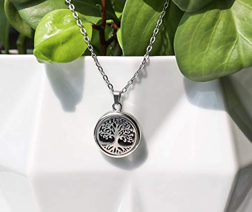 Colar Difusor De Aromas Pessoal Preteado Árvore Da Vida
