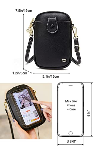 Aslana Touch Screen Phone Bag Vertical Small Crossbody Bag Handbag for Women3