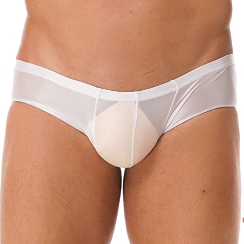 Men's Glossy Low Rise Briefs Pantie Shiny Oil Swim Trunks Swimwear Bottoms Underpants2