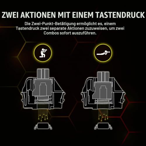 Corsair K70 Max RGB Gaming-Tastatur, magnetisch, kabelgebunden, Stahlgrau – Ansicht 5