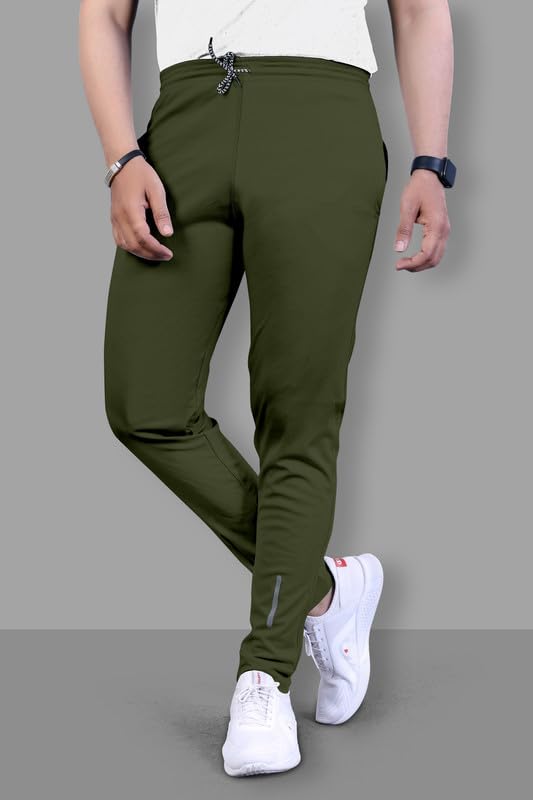 Image of NoseQueen Regular Track Pants for Man | Men Trackpant | Night Pants for Man with with Zippered Pockets, Drawstring Waist