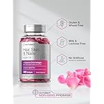 Horbäach Hair Skin and Nails Vitamins | 300 Softgels | with Biotin and Collagen | Infused with Argan Oil and Coconut Oil | Non-GMO, Gluten Free Supplement - Image 5