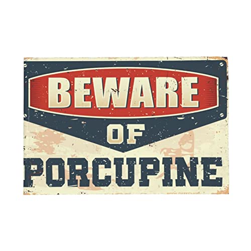 Drapeau de la cave Beware of Porc-épic géant 152 x 244 cm en tissu résistant - 5
