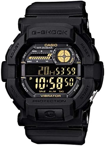 Casio G-Shock GD-350-1BDR Digital Dial Black Resin Strap Men's Watch Shock and 200M Water Resistant G441