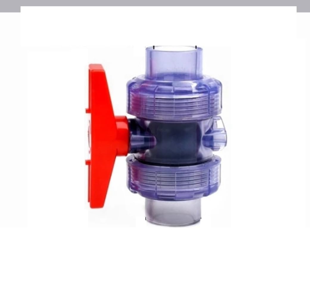 Xianggua Lavender 20~63Mm Transparent Upvc Pipe Connectors Garden Irrigation Tube Joints Aquarium Fish Tank Drainage Pipe Fittings Valve(,25Mm)