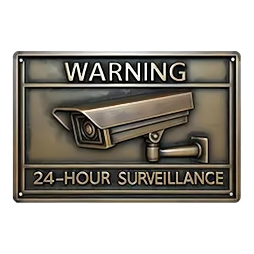 Skyltar Till Videoövervakning Utomhus | Robust Metall Motståndskraftig Mot Förblekning Varningsskylt - Inomhus Utomhus Mark Skylt - För Lada Lagerhus Hus Garage sport