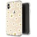 JIAXIUFEN Compatible with iPhone X iPhone Xs Case Clear Cute White Daisies Slim Shockproof Flower Floral Desgin Soft Flexible TPU Silicone Cover Phone Case