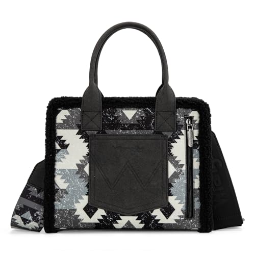 Image of Montana West Wrangler Boho Tote Bag Aztec Top Handle Handbags and Purses