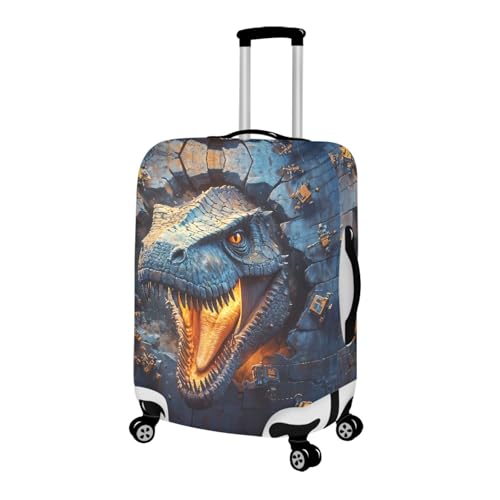 Image of Mumeson 3D Dinosaur T-Rex Travel Suitcase Cover Protector Elastic Cover Anti-scratch Suitcase Cover Case Fit Baggage Size 30 31 32 Inch