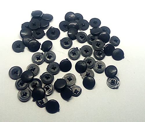 Screw Cap Cover Plastic (40 Pcs) Black Colour (SC -10001)-picture-20