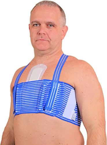 QualiBreath - Sternum and Thorax support for open heart surgery patients - post sternotomy thoracic surgery (XX-Large)