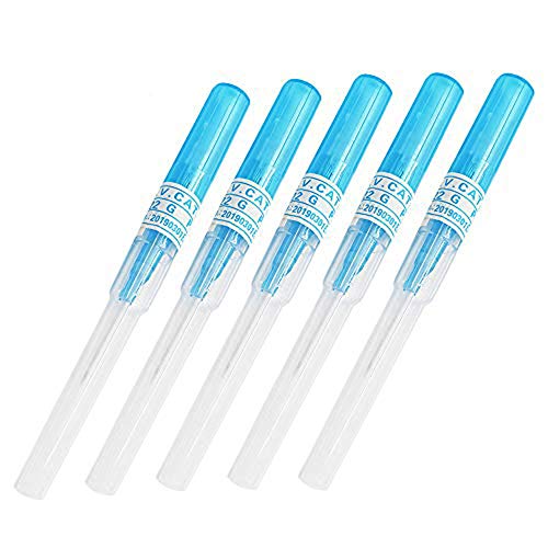 Body Piercing Needles - CINRA 5PCS 22G Gauge Steel Cartilage Piercing Catheter Needles