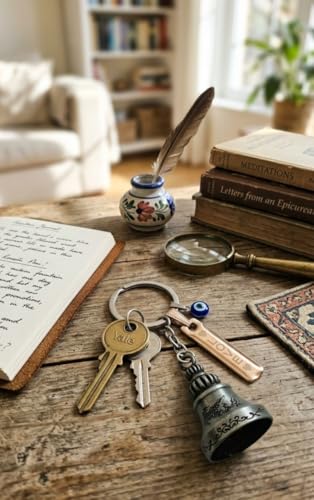 Image of Classic Antique Tibetan Temple Bell Shaped Keyring for Gift Gaurdian bell for Car Bike Bags Metal Key ring Key Chain Bag Charm Gift